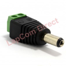 2.1mm DC Socket For CCTV Cameras With Screw Terminals - Male
